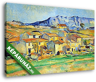 A Sainte- Victoire hegy, Gardenne környékéről nézve - vászonkép 3D látványterv