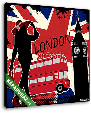 London ikonjai - vászonkép 3D látványterv