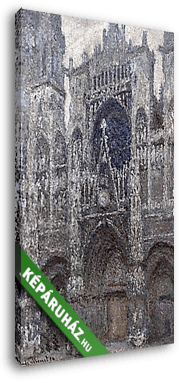 A Rouen-i katedrális szürke időben (1892) - vászonkép 3D látványterv