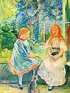 Két lány az ablaknál vászonkép, poszter vagy falikép