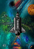 Spaceship (MenzArt) vászonkép, poszter vagy falikép