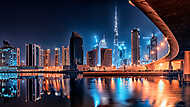 Dubai fényei éjjel vászonkép, poszter vagy falikép