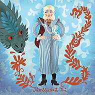Tűzrőlpattant Teri (Daenerys Targaryen) vászonkép, poszter vagy falikép