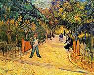 Az Arles-i park bejárata (1888) vászonkép, poszter vagy falikép