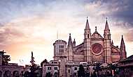 Téli napforduló, Le Seu katedrális, Palma de Mallorca vászonkép, poszter vagy falikép