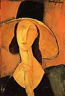 Nő kalappal vászonkép, poszter vagy falikép