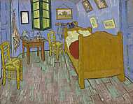 Van Gogh hálószobája Arles-ban - verzió 3. - 2. színváltozat vászonkép, poszter vagy falikép