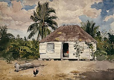 Bennszülött házikó Nassauban, 1885 (bögre) - vászonkép, falikép otthonra és irodába