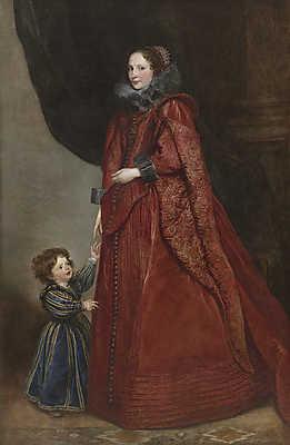 Genovai hölgy gyermekével (bögre) - vászonkép, falikép otthonra és irodába