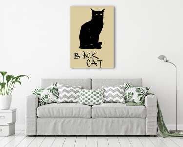 Fekete macska (vászonkép) - vászonkép, falikép otthonra és irodába