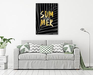 Summer Poster Design (vászonkép) - vászonkép, falikép otthonra és irodába