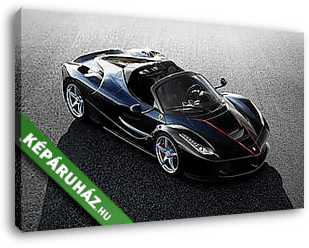 Ferrari Spider Black - vászonkép 3D látványterv