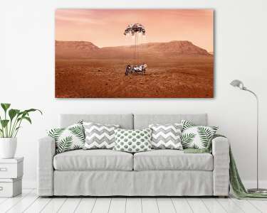Perseverance landolása a Marson (Illusztráció) (vászonkép) - vászonkép, falikép otthonra és irodába