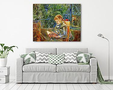 Olvasó kislány (vászonkép) - vászonkép, falikép otthonra és irodába