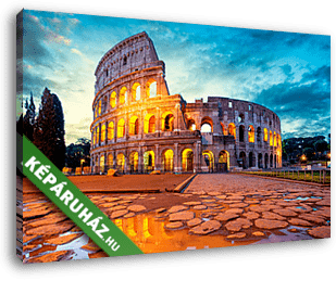 Kolosszum éjjel, Róma - vászonkép 3D látványterv