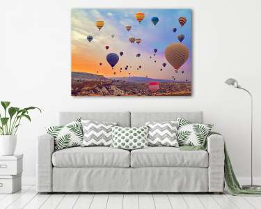Hőlégballonok  (vászonkép) - vászonkép, falikép otthonra és irodába