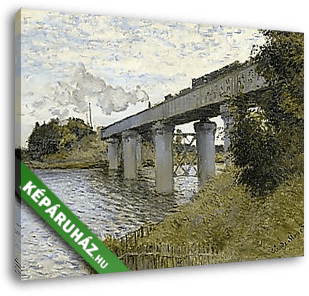 Vasúti híd Argenteuil-nél (1873-1874) - vászonkép 3D látványterv
