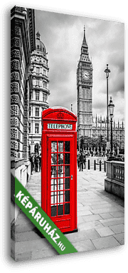 Telefonos doboz Londonban - vászonkép 3D látványterv