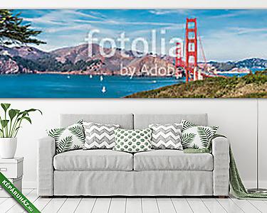 Panoráma a Golden Gate hídról (vászonkép) - vászonkép, falikép otthonra és irodába