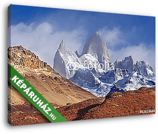 Mount Fitz Roy, Los Glaciares Nemzeti Park, Patagonia - vászonkép 3D látványterv