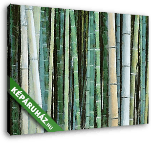 Bambuszok - vászonkép 3D látványterv