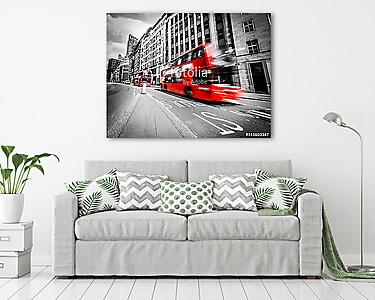 Elsuhanó Double Decker, London (vászonkép) - vászonkép, falikép otthonra és irodába