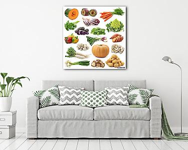 Zöldség tabló (vászonkép) - vászonkép, falikép otthonra és irodába