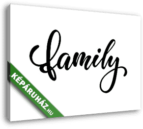 Family - Család - vászonkép 3D látványterv