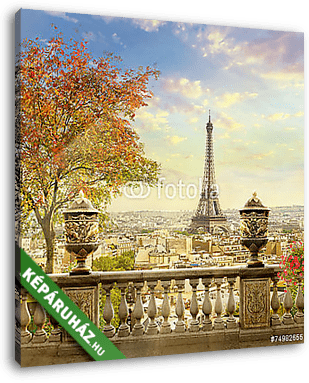 panoráma Párizsban - vászonkép 3D látványterv