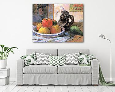 Csendélet almákkal és körtével (vászonkép) - vászonkép, falikép otthonra és irodába
