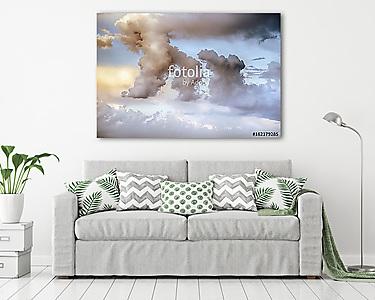 Égbolt felhők művészet napkelte háttér (vászonkép) - vászonkép, falikép otthonra és irodába