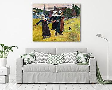 Táncoló bretoni lányok - Színverzió 1. (vászonkép) - vászonkép, falikép otthonra és irodába