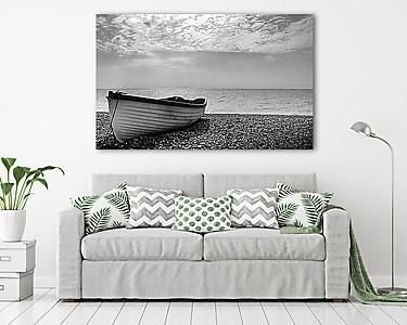 Csónak a parton (vászonkép) - vászonkép, falikép otthonra és irodába