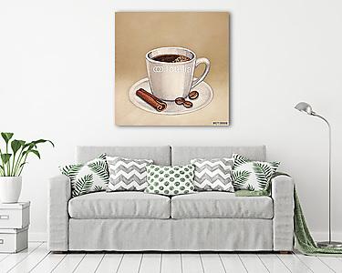 Kávéscsésze (vászonkép) - vászonkép, falikép otthonra és irodába