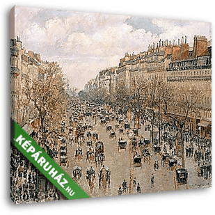 A Montmartre sugárút nyáron - vászonkép 3D látványterv