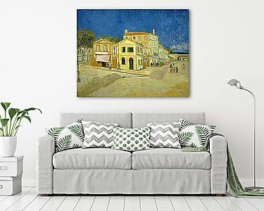 Sárga ház (vászonkép) - vászonkép, falikép otthonra és irodába