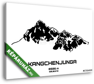 A Mt. Kancsendzönga - vászonkép 3D látványterv