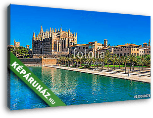 Spanien Palma de Mallorca Stadt Kirche Kathedrale La Seu - vászonkép 3D látványterv