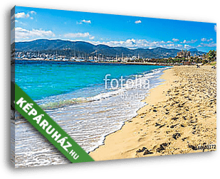 Spanien Palma de Mallorca Strand Küste Mittelmeer Urlaub - vászonkép 3D látványterv