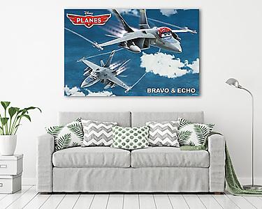 Bravo és Echo, Repcsik (vászonkép) - vászonkép, falikép otthonra és irodába