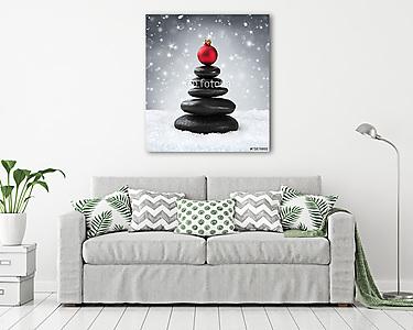 spa kövek - karácsonykor (vászonkép) - vászonkép, falikép otthonra és irodába