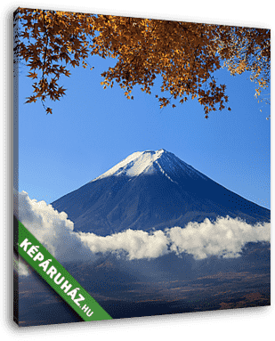 A Fuji szent hegy Japánban a háttérben - vászonkép 3D látványterv