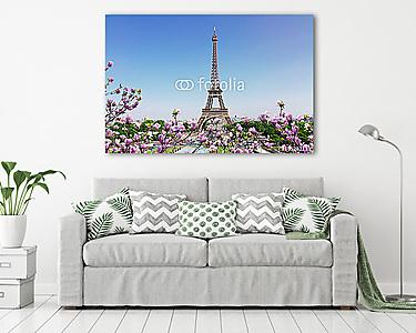 Eiffel-torony és Párizs városképe (vászonkép) - vászonkép, falikép otthonra és irodába
