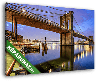 Brooklyn Bridge New Yorkban - vászonkép 3D látványterv