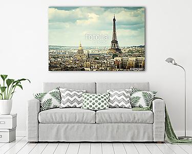 Nézd meg az Eiffel-toronyt, Párizs, Franciaország (vászonkép) - vászonkép, falikép otthonra és irodába