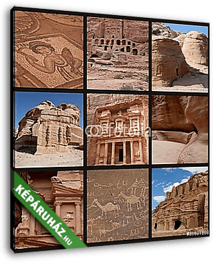 Petra - a Nábátok városa - vászonkép 3D látványterv