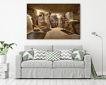 barlang város Cappadocia Törökországban (vászonkép) - vászonkép, falikép otthonra és irodába
