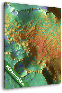 Noctis földcsuszamlás a Marson (színezett) - vászonkép 3D látványterv
