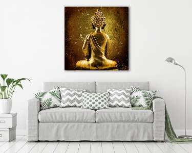 arany Buddha (vászonkép) - vászonkép, falikép otthonra és irodába