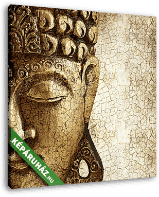 Régi Buddha - vászonkép 3D látványterv